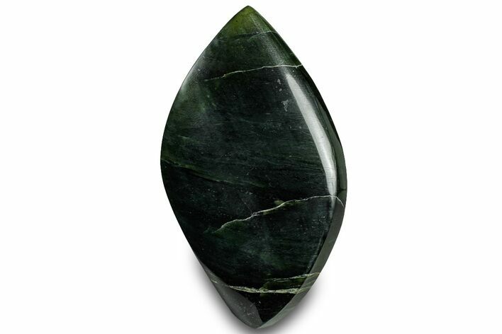 Polished Jade (Nephrite) Flame - Afghanistan #323270